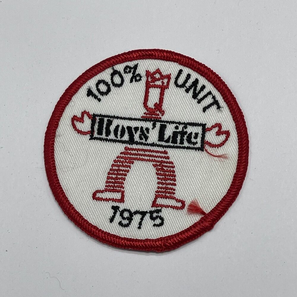 Vintage 1975‎ 100% Unit Boys' Life Boy Scout Of America BSA Patch